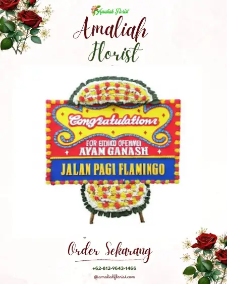 Sewa Papan Bunga Tondonggeu
